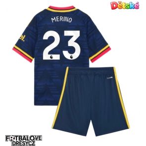 Arsenal Mikel Merino #23 Dětské Venkovní dres komplet 2026-27 Krátký Rukáv (+ trenýrky)